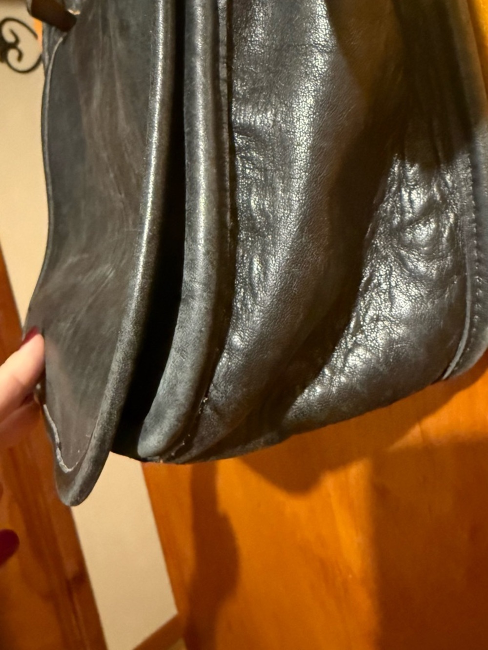 Vintage Coach 9951 /Patricia in Black Leather - Picture 6 of 16